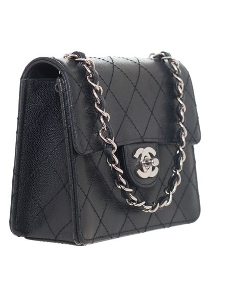 chanel shoulder quilted square vintage flap small|vintage chanel flap bag.